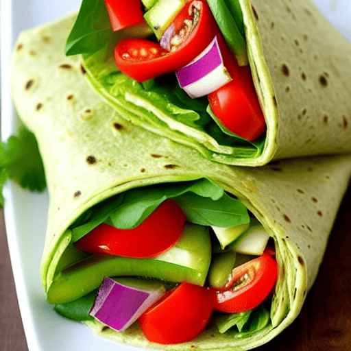 Vegetable Salad Wrap