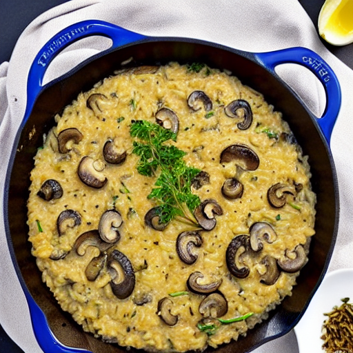 Baked Mushroom Risotto