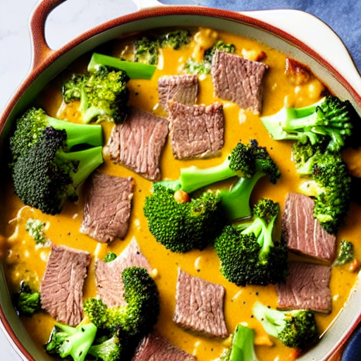 Keto Beef and Broccoli Casserole