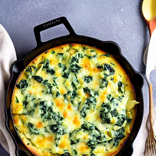 Creamy Spinach Artichoke Bake