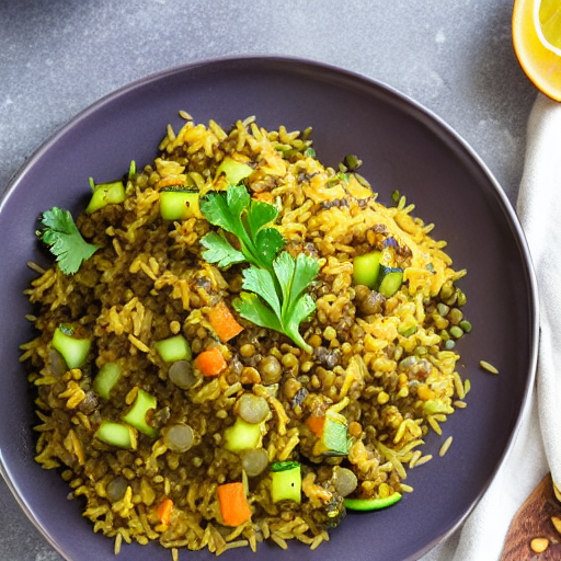 Riz Bil Kousa W Adas