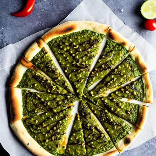 Seaweed Pesto Pizza