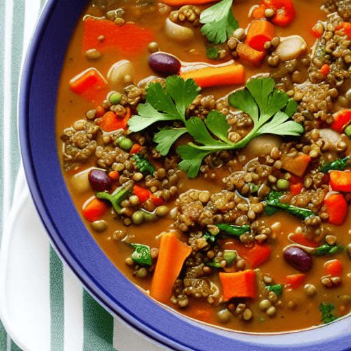 Savory Vegetable and Lentil Stew with Quinoa