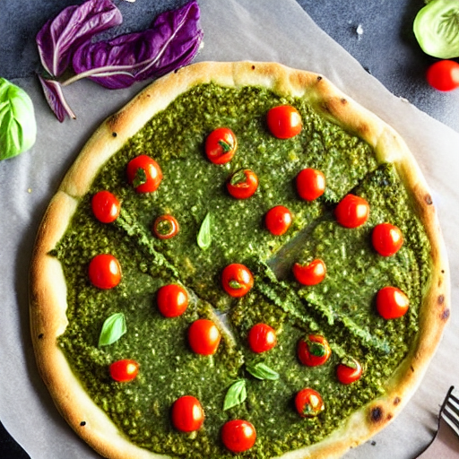 Vegetable Pesto Pizza