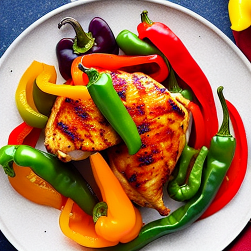 Halal Chicken and Peppers
