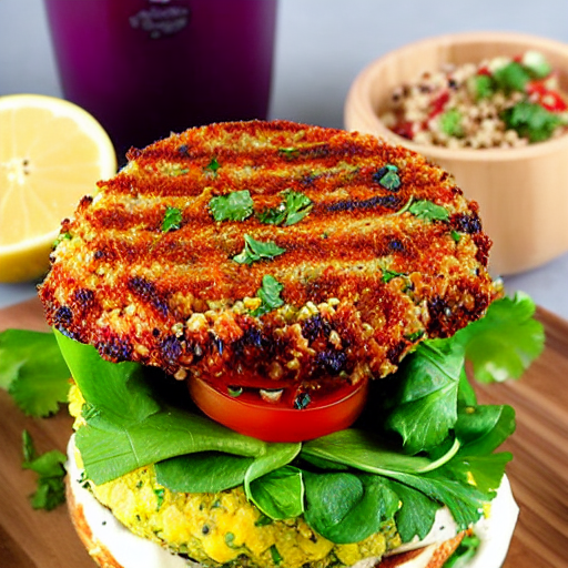 Cilantro Quinoa Burger