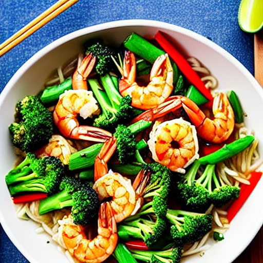 Tôm Xào Bông Cải