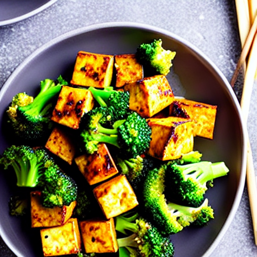 Spicy Tofu and Broccoli