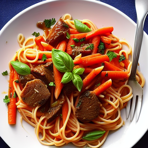 Pasta with Lamb and Carrots