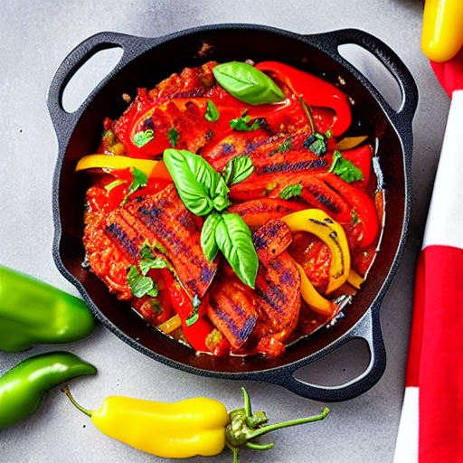 Piperade au BBQ
