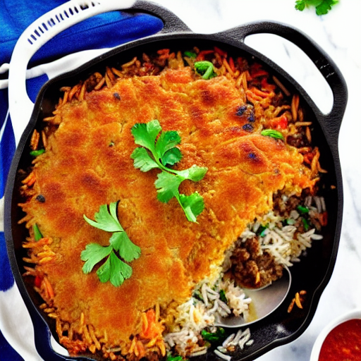 Halal Beef and Rice Casserole