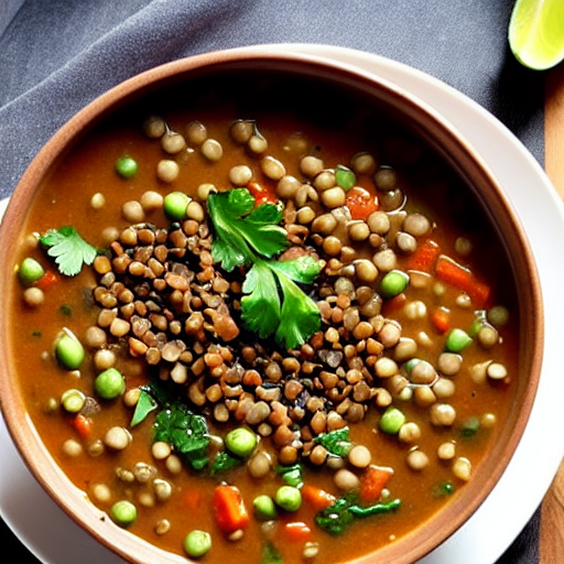 Mushroom and Lentil Soup