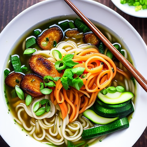Zucchini Noodle Ramen