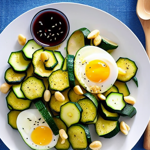 Egg and Zucchini Salad
