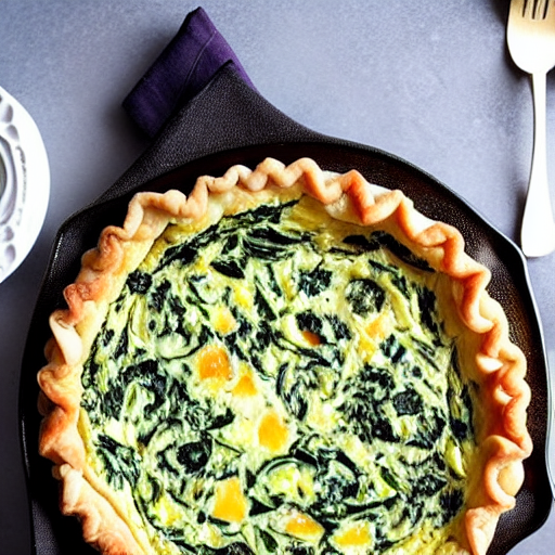 Feta and Spinach Quiche