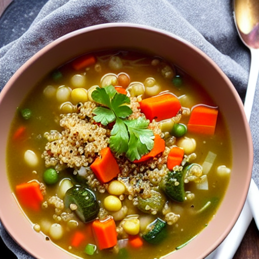 Chicken and Vegetable Soup with Quinoa