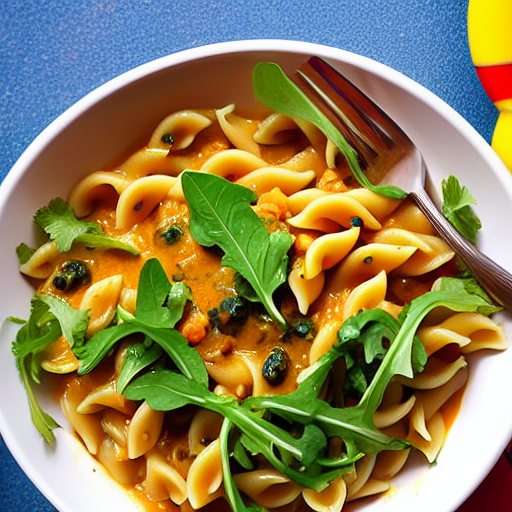 Macarrão com Rúcula