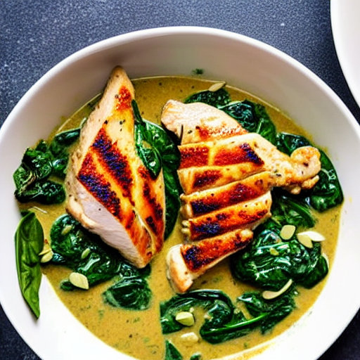 Keto Chicken and Spinach