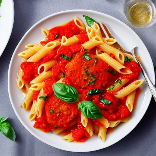 Pasta con Baccalà e Pomodoro