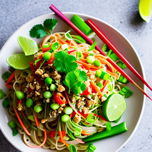Larb Noodle Salad