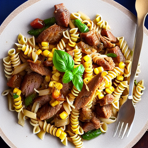 Pasta with Duck and Corn