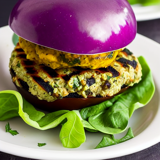Keto Eggplant Burger