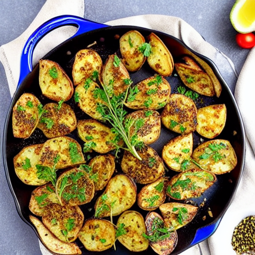 Baked Zaatar Potatoes