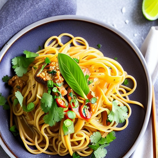 Keto Thai Garlic Noodles