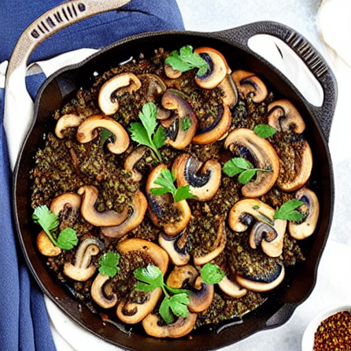 Baked Mushrooms with Za'atar