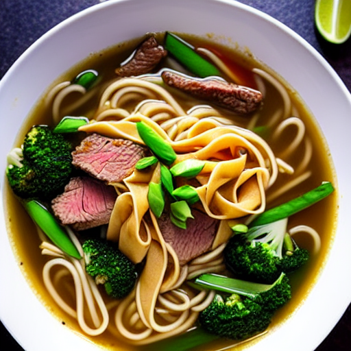Beef-less Noodle Soup