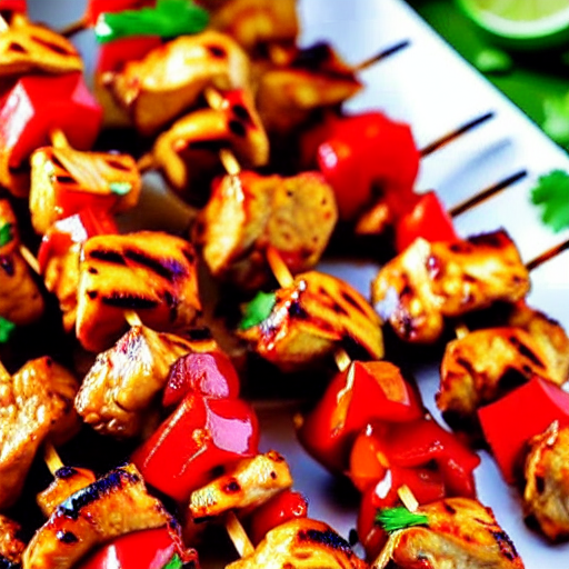 Chili Chicken Skewers