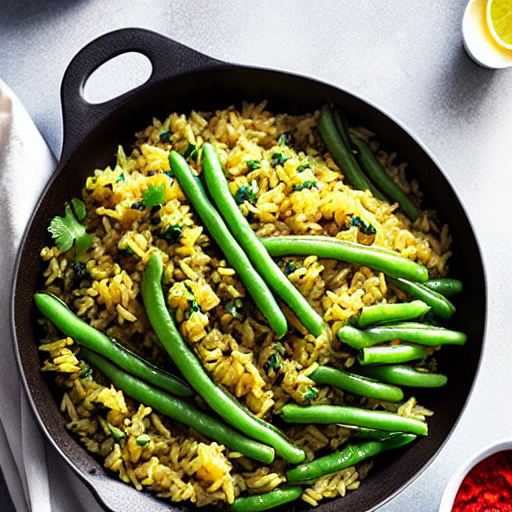 Arroz com Feijão Verde