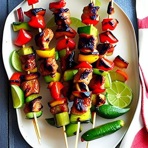 Thai BBQ Vegetable Skewers