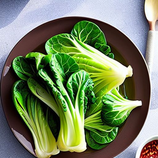 Steamed Bok Choy with Garlic