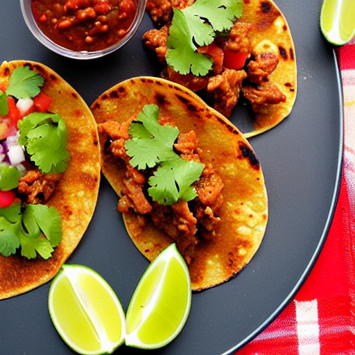 Tacos de Res en Salsa de Chipotle