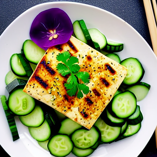Tofu and Cucumber Salad