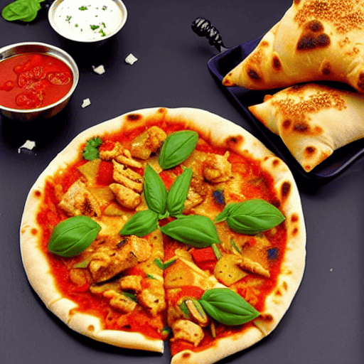 Kolkata Chicken Kathi Pizza