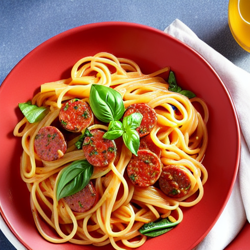 Pasta with Sweet Italian Sausage