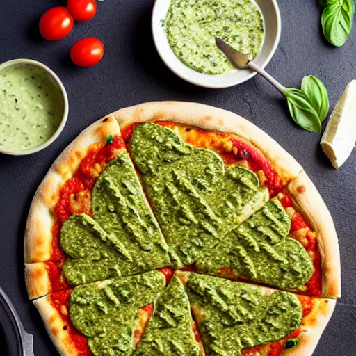 Pizza de Pesto e Ricota