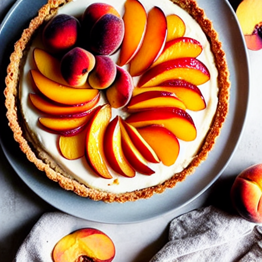 Peach Almond Tart
