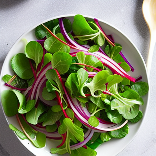 Korean Radish Greens Salad