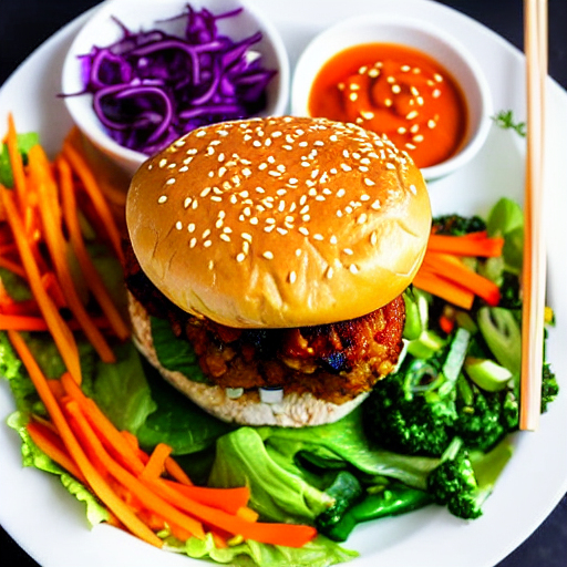 Chickpea Bibimbap Burger