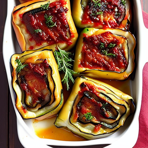 Baked Eggplant Rolls