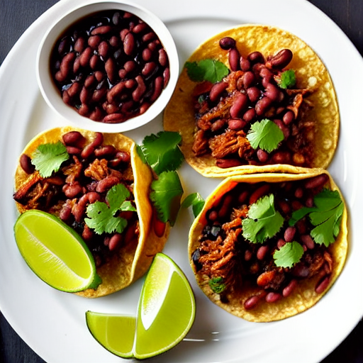 Tacos de Frijoles con Venado
