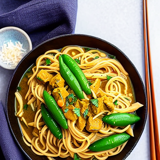 Keto Coconut Curry Noodles