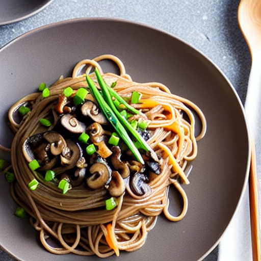 Soba with Mushrooms