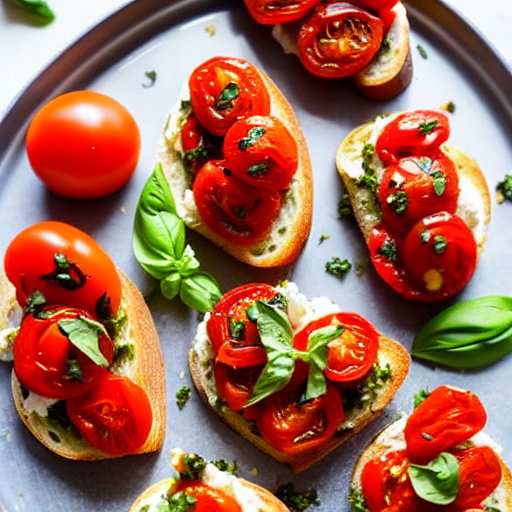 Roasted Tomato Bruschetta