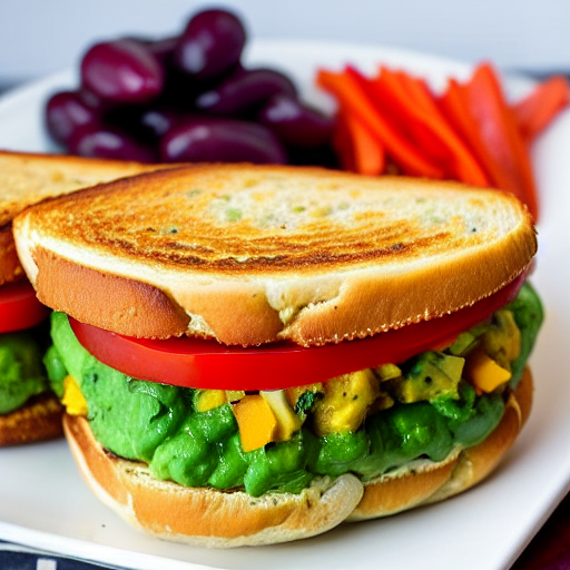 Vegetable Breakfast Sandwich