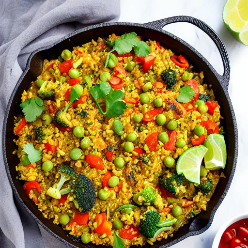 Keto Cauliflower Paella