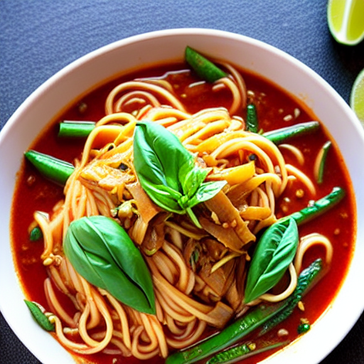 Chili Basil Noodles